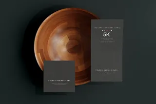 高端暗黑文具类文创VI样机模板