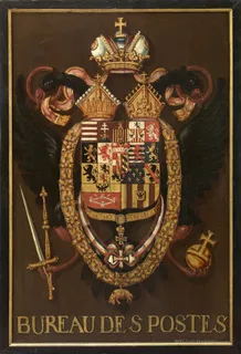 黑色翅膀徽章标志油画