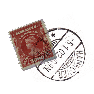 国外复古老式明信片邮件邮戳印元素矢量印刷图案背景