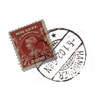 国外复古老式明信片邮件邮戳印元素矢量印刷图案背景