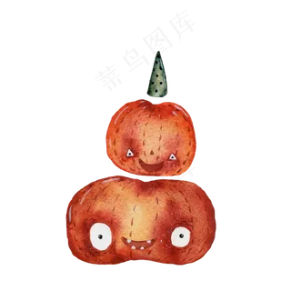 万圣节节日可爱卡通素材南瓜