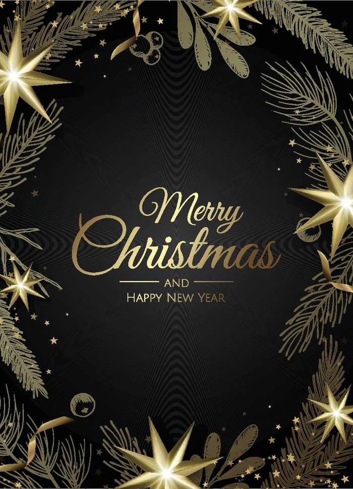 圣诞节圣诞树圣诞老人闪亮装饰电商促销折扣海报