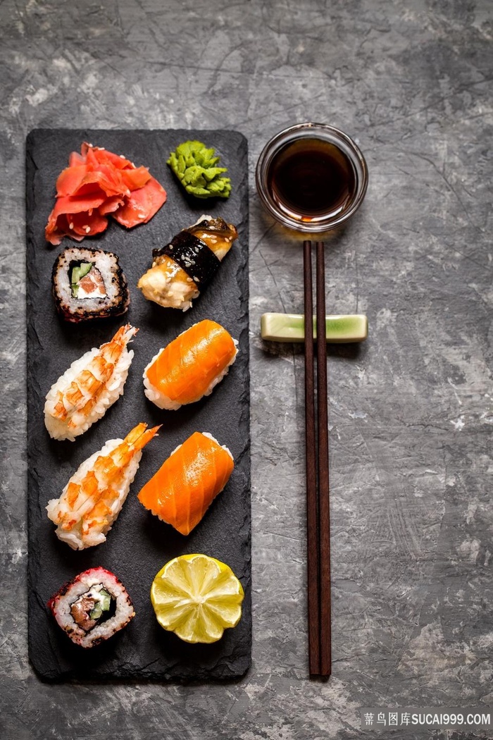 海鲜生鱼片素材