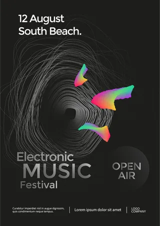 多彩渐变流体背景