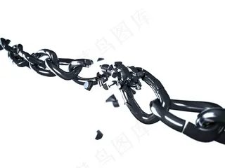 断裂的铁链图片