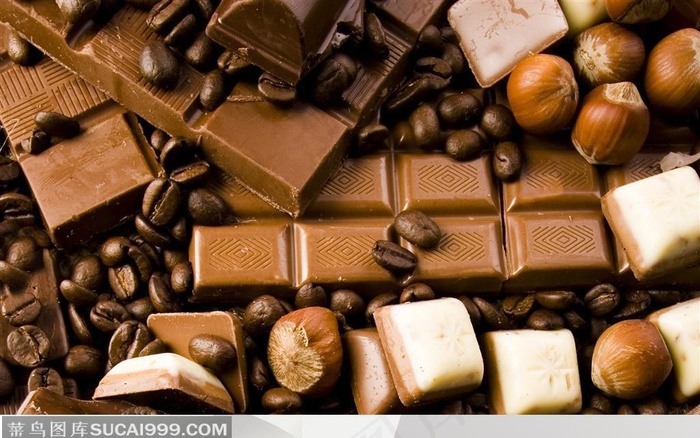 巧克力桌面壁纸-黑白巧克力