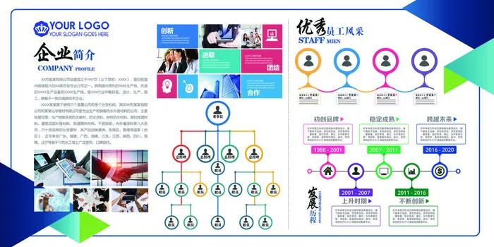 宣传展板模板psd模版下载