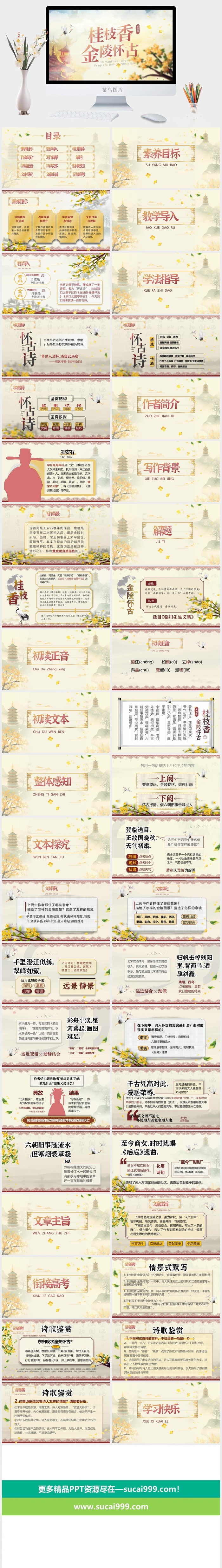 高中语文《桂枝香·金陵怀古》ppt课件