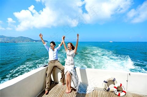 甜蜜恋人婚纱三亚外拍摄影写真
