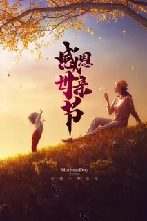 感怀母爱唯美感恩母亲节海报