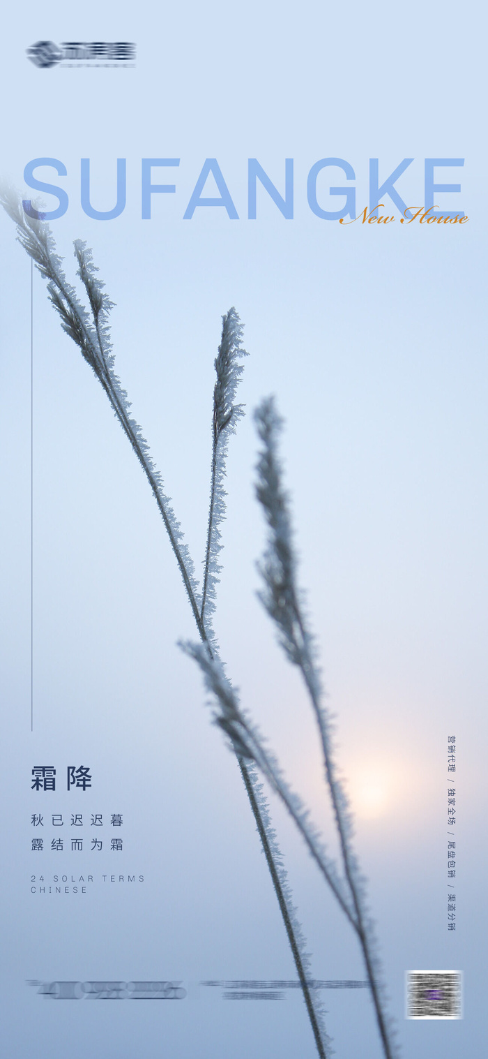 房地产 二十四 节气 系列 海报psd模版下载