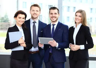 各国商务精英合影高清素材图片