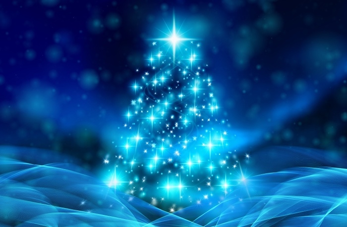 圣诞节雪花风景装饰背景墙