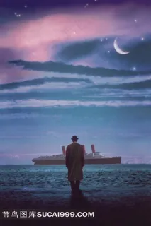 海上钢琴师唯美电影海报