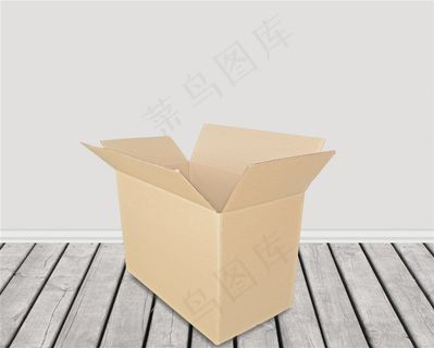 打开的空白纸盒 打开的空白纸盒
