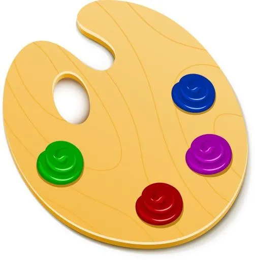 调色板免抠(2106x2147)