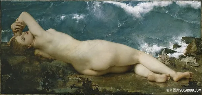 鲍德里，保罗-拉-珀拉-拉-奥拉裸背女人油画