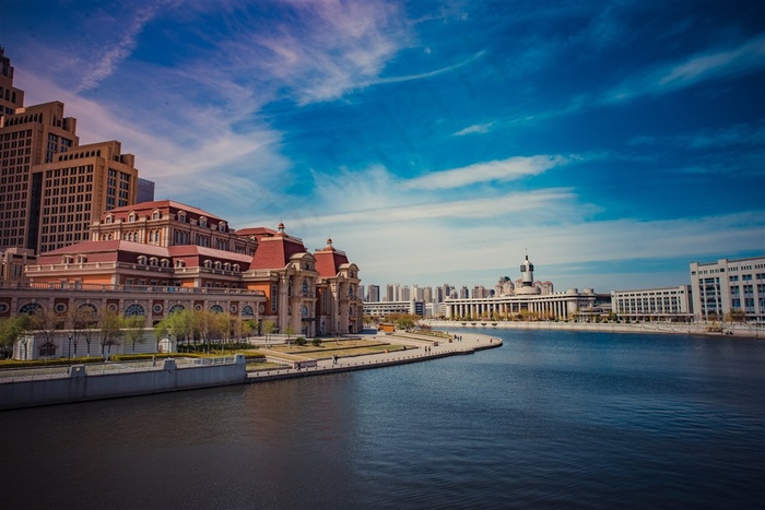 天津海河风景