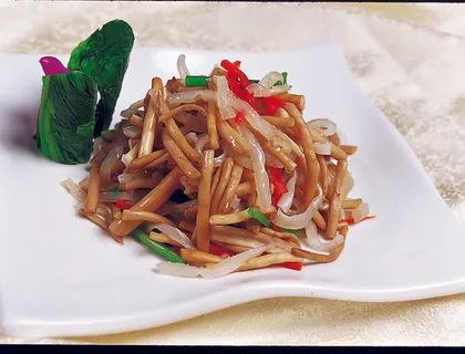 LCH2917茶树菇拌红鱼肚 LCH2917茶树菇拌红鱼肚