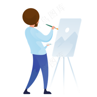 户外写生人物免抠图