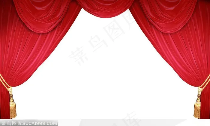 高清红色帷幕