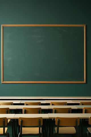 桌椅黑板学生教师简约背景