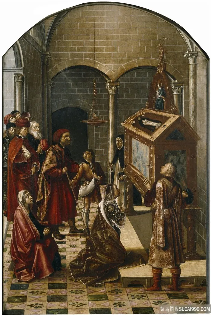 室内士兵人物油画