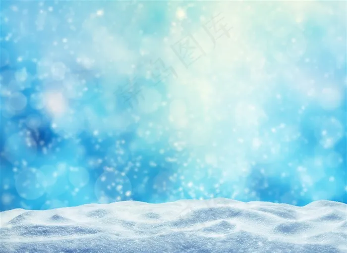 美丽的冬日雪景