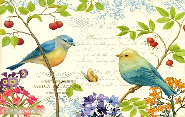 欧式花鸟装饰画