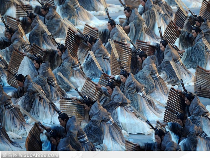 奥运会开幕式-竹简文化演出