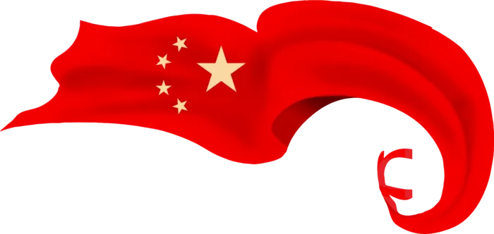 飘动的五星红旗失量素材免扣透明素材