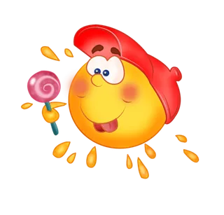 孩子棒棒糖卡通