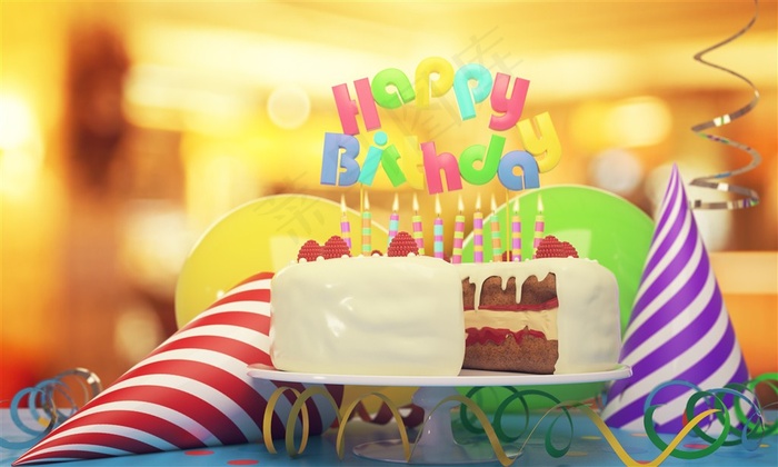 温馨生日蛋糕图片