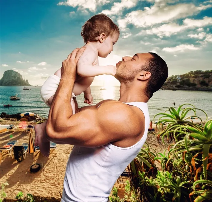 爸爸跟可爱女孩