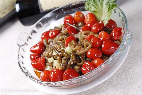 泡椒海茸藻中华美食摄影图 泡椒海茸藻中华美食摄影图