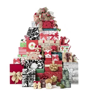 圣诞节圣诞壁炉圣诞树室内场景(90)