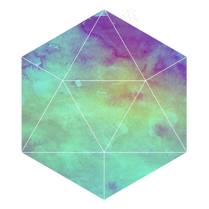 梦幻多边形特写