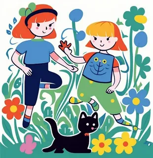 玩耍旅行卡通人物扁平插画 玩耍旅行卡通人物扁平插画