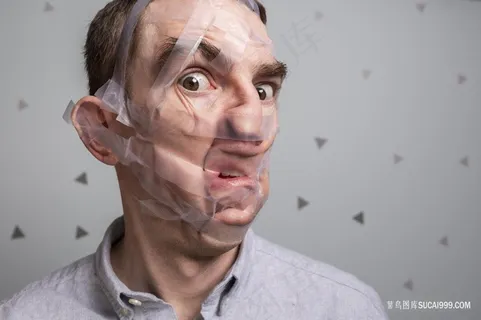 表情夸张的男性搞怪图片