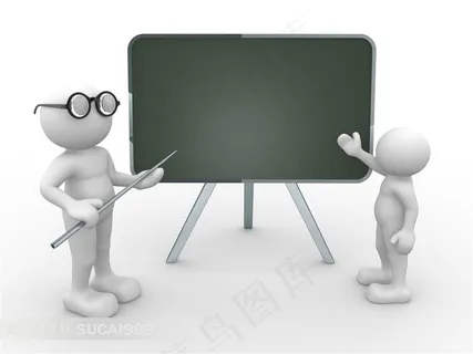正在授课的3D小人图片