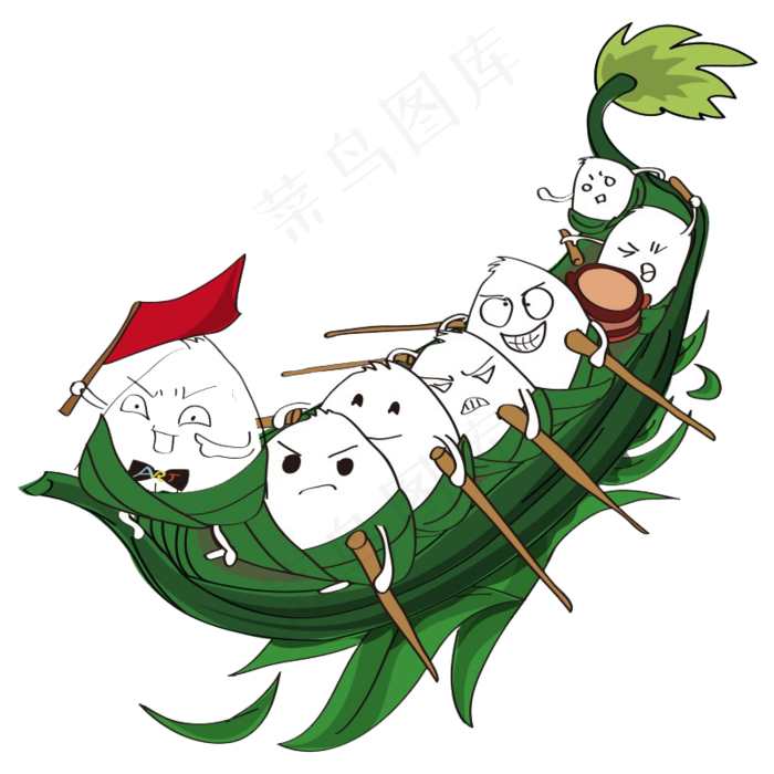 划龙舟糯米粽子中元节端午节