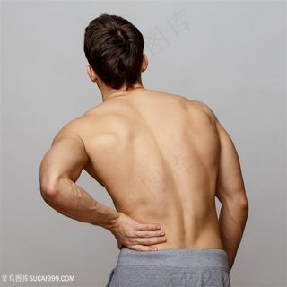 腰部疼痛的男士高清图