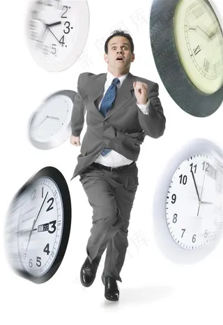 与时间赛跑另类商务男士图片
