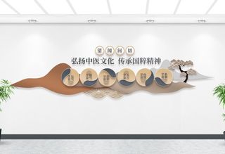 中式中医文化墙
