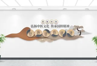 中式中医文化墙