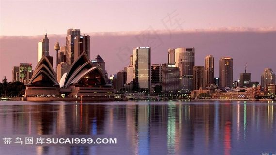 悉尼歌剧院与高楼素材图片 悉尼歌剧院与高楼素材图片