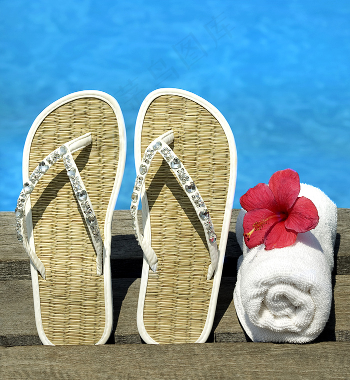 高清人字拖鞋图片下载