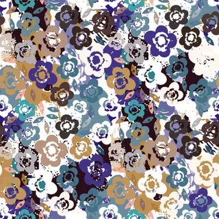 花卉唯美手绘花朵面料纹理手机壳布料面料印花服装矢量图案素材