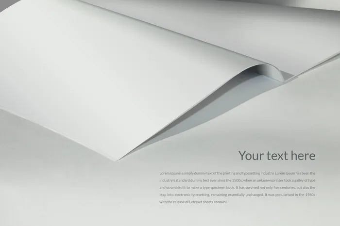 简约画册样机psd模版下载