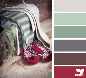 冬天系配色色卡色彩搭配